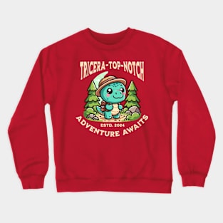 Tricera-top-notch: Adventure Awaits Crewneck Sweatshirt